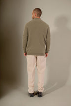 Gilet Zippé Col Montant Cody - Vert Armée
