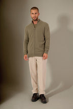 Gilet Zippé Col Montant Cody - Vert Armée