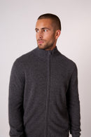 Chaleco con cremallera y cuello alto - Cody - Anthracite Heather