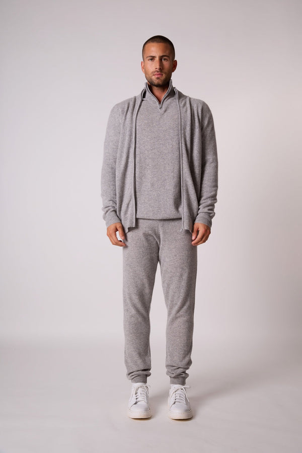 Gilet Zippé Col Montant - Cody - Nuage Chiné