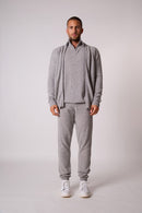 Chaleco con cremallera y cuello alto - Cody - Cloud Heather