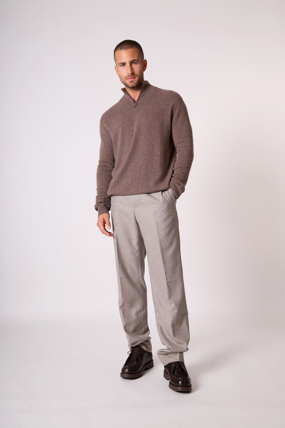 Jersey Camionero - Greg - Taupe Jaspeado