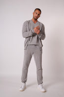 Gilet Zippé Capuche - Eldo - Nuage Chiné