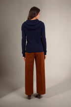 Gilet Zippé Capuche Emma - Marine