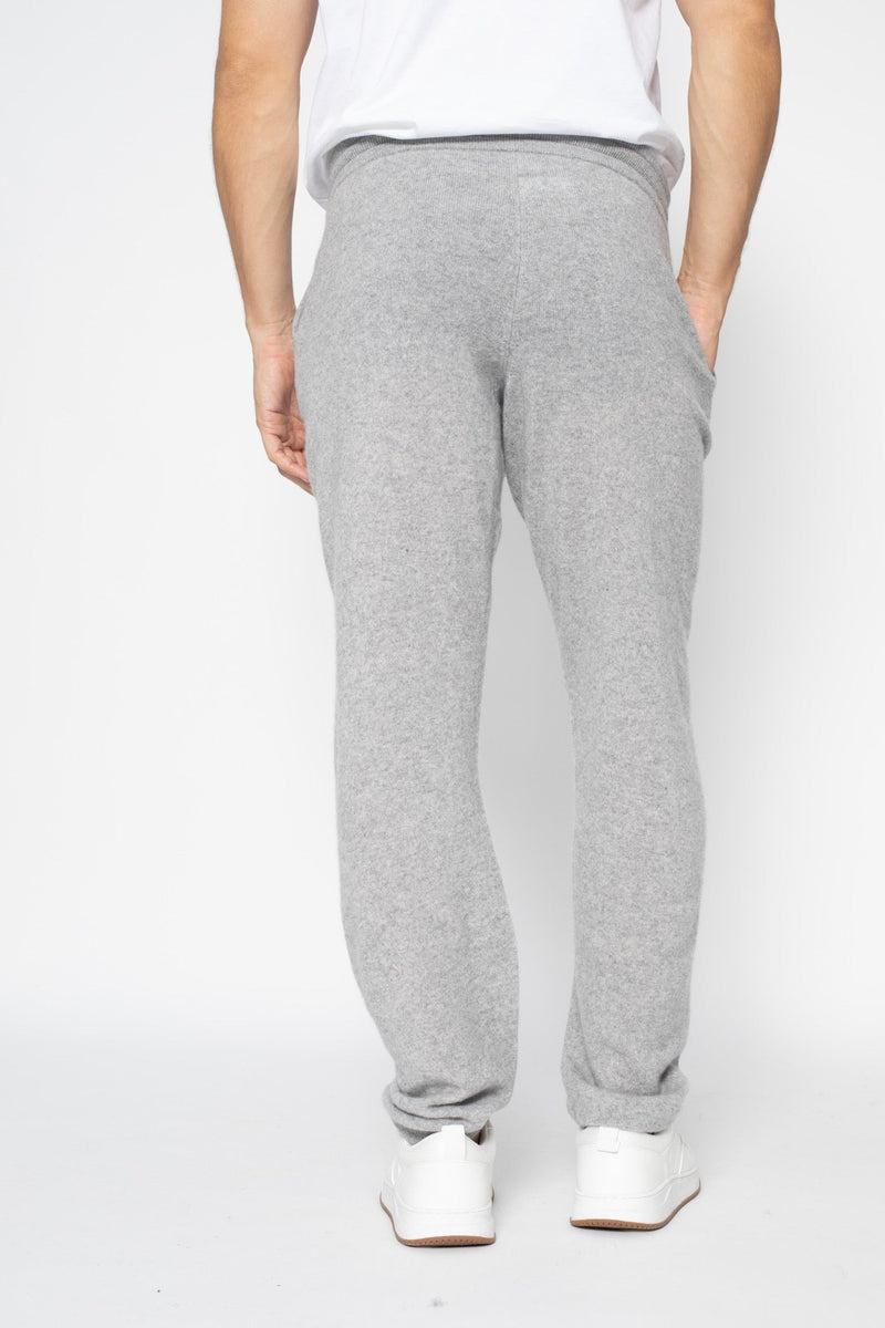 Jogging Stuart - Nuage Chiné - 100% Cachemire 2 Fils - Jersey - Homme