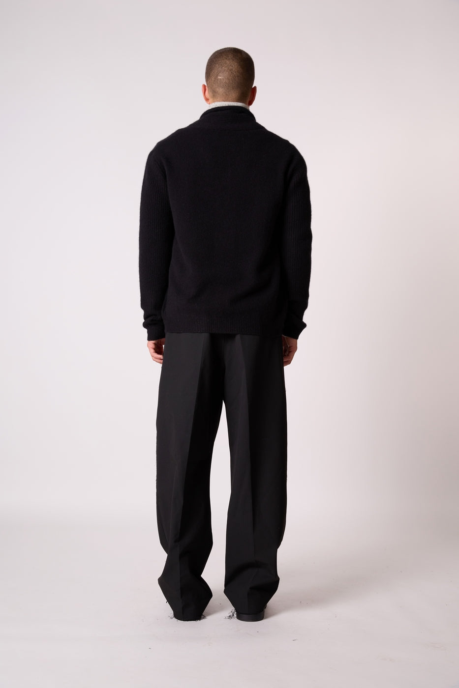 Veste Boutonnée Col Châle 4 Fils - Gilmour - Noir