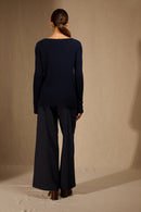 Pull Col Bateau - Bantaskin - Navy