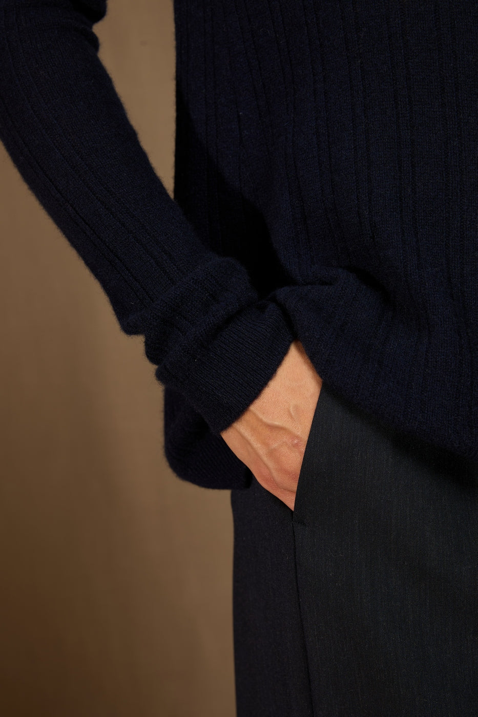 Boat Neck Jumper - Bantaskin - Navy