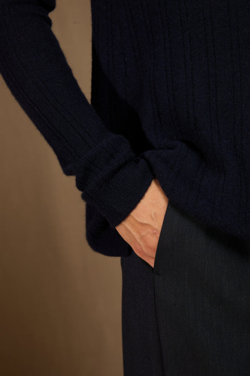 Pull Col Bateau - Bantaskin - Navy