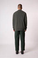 Chaleco con cremallera y cuello alto - Cody - Heather Khaki