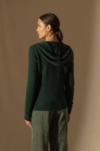 Gilet Zippé Capuche Emma - Cyprès