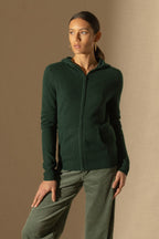 Gilet Zippé Capuche Emma - Cyprès
