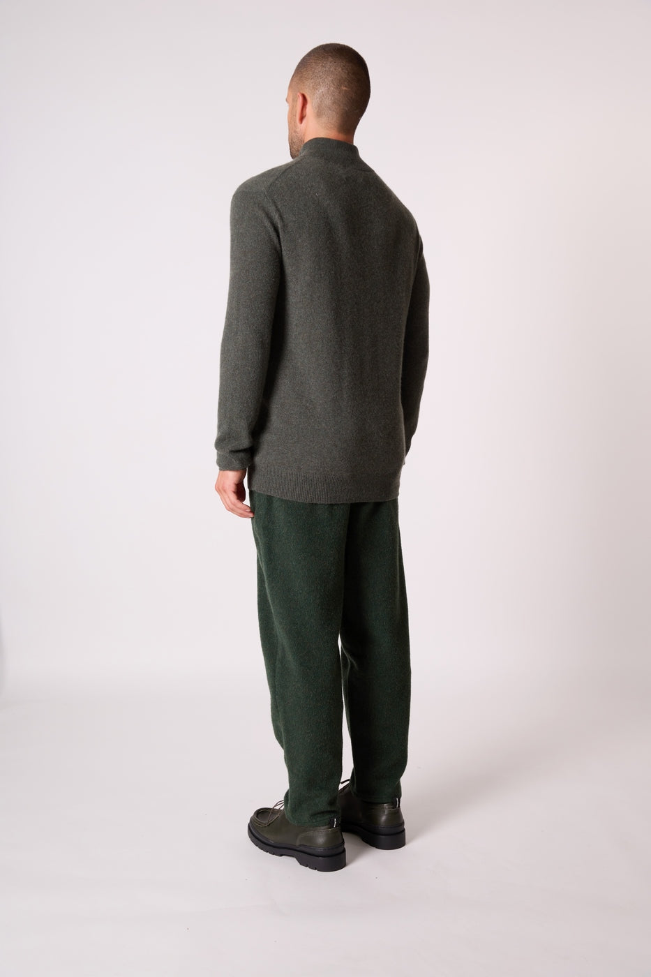 Trucker Jumper - Greg - Khaki Marl