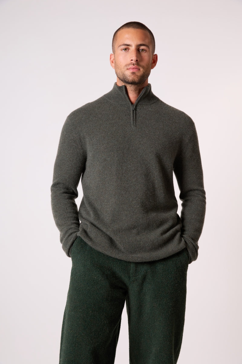 Pull Camionneur - Greg - Kaki Chiné