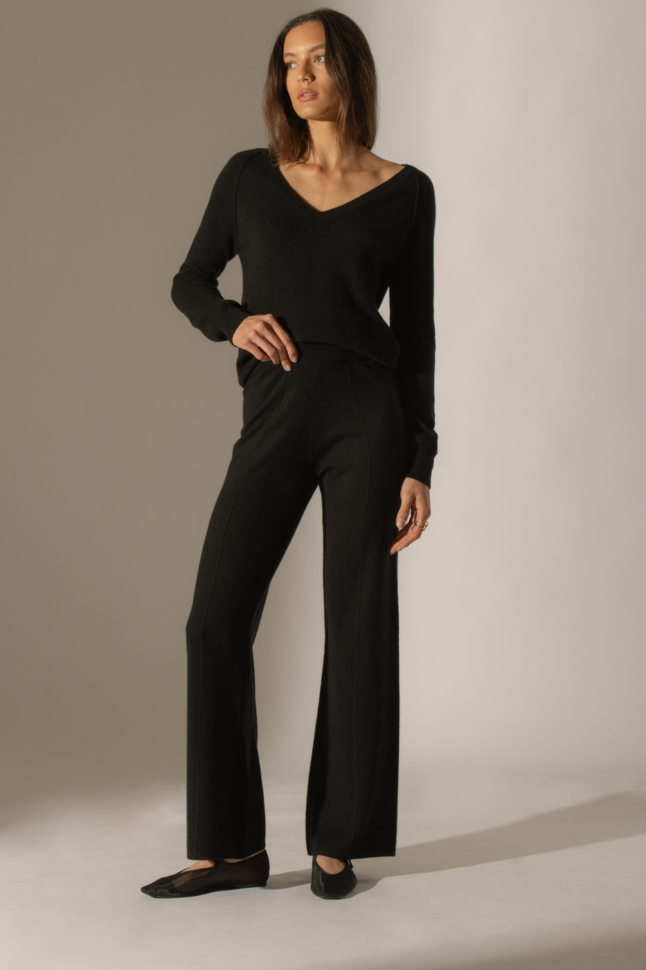 Wide-Leg Trousers - Eloa - Black