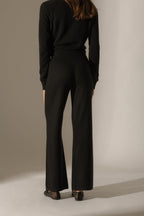 Wide-Leg Trousers - Eloa - Black