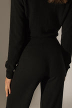 Wide-Leg Trousers - Eloa - Black