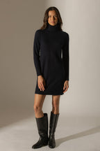 Robe Col Roulé - Amanda - Navy