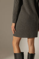 Vestido de cuello alto - Amanda - Charcoal Heather