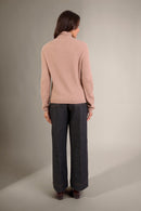 Pull Col Montant - Ruby - Camel Chiné