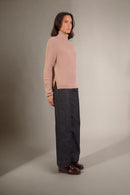 Pull Col Montant - Ruby - Camel Chiné