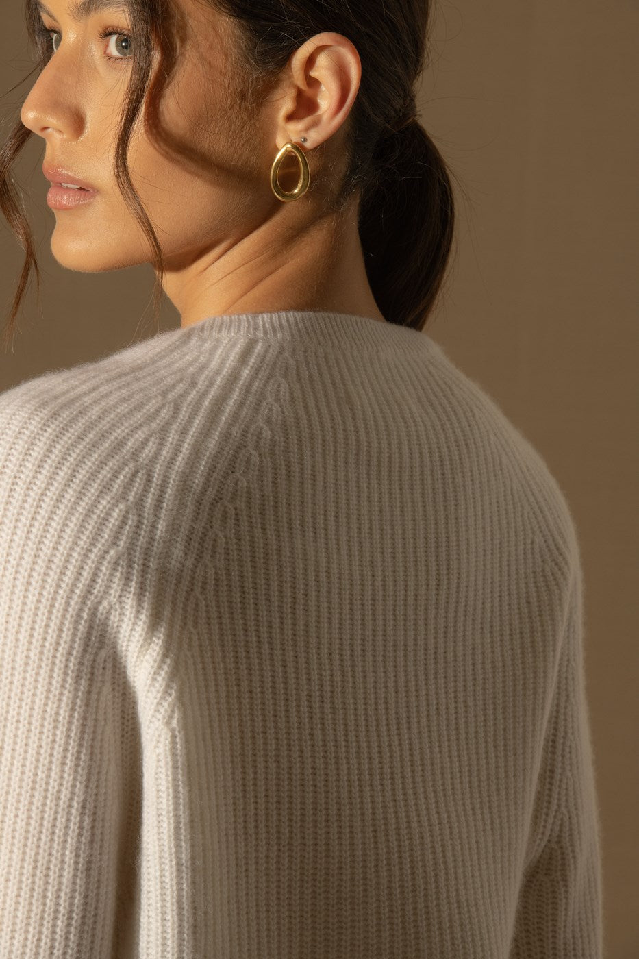 Pull Col Rond 4 Fils - Oceane - Neige