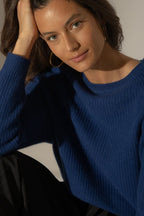 Pull Col Rond 4 Fils - Oceane - Outremer