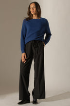Pull Col Rond 4 Fils - Oceane - Outremer