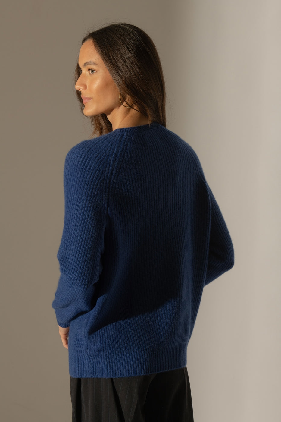 Pull Col Rond 4 Fils - Oceane - Outremer