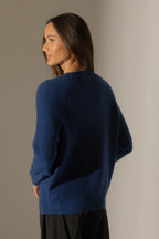 Pull Col Rond 4 Fils - Oceane - Outremer
