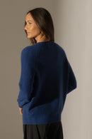 Pull Col Rond 4 Fils - Oceane - Outremer