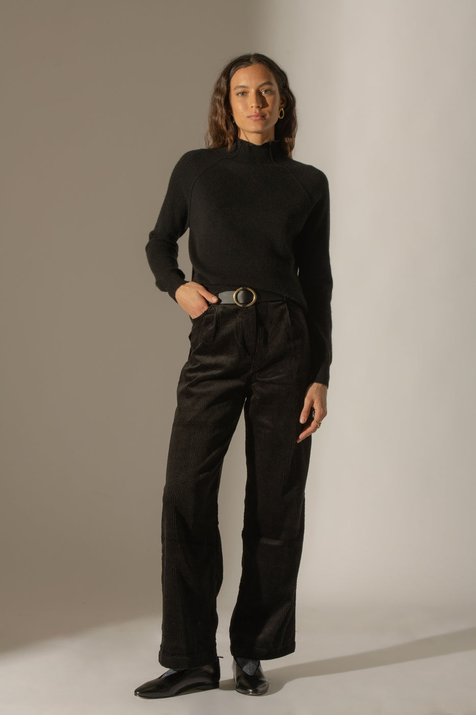 Pull Col Montant - Mollayra - Noir