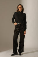 High Neck Sweater - Mollayra - Black