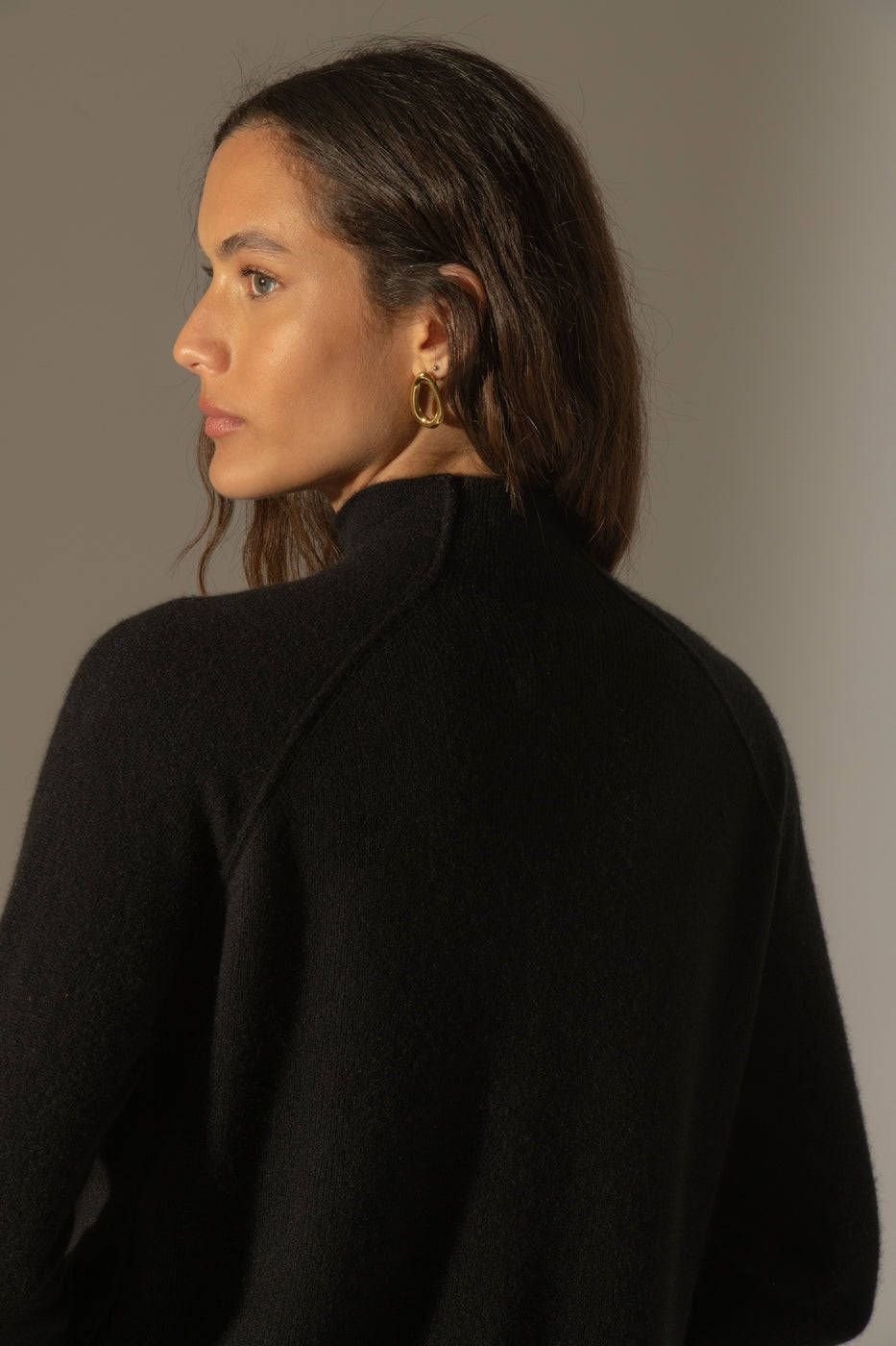 Pull Col Montant - Mollayra - Noir