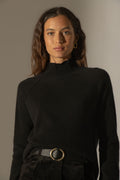 Pull Col Montant - Mollayra - Noir