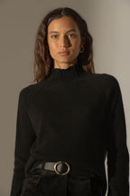 Pull Col Montant - Mollayra - Noir