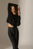 Jersey 4 Hilos Cuello Redondo - Lila - Negro