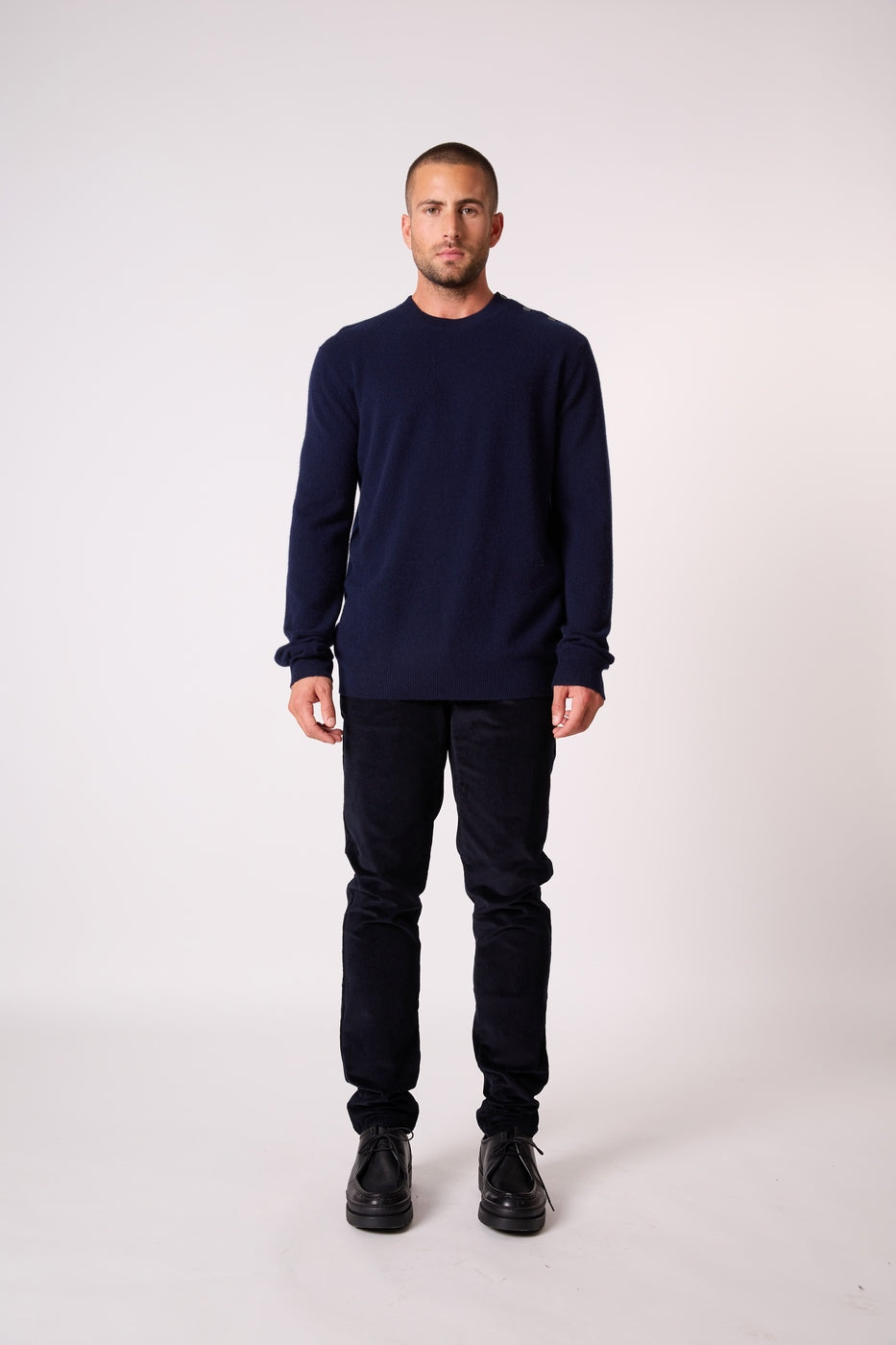 Pull Col Rond Marin Gabriel - Marine