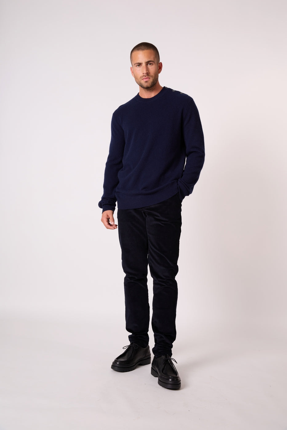 Pull Col Rond Marin Gabriel - Marine