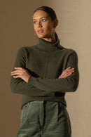 Pull Col Roulé - Carrick - Kaki