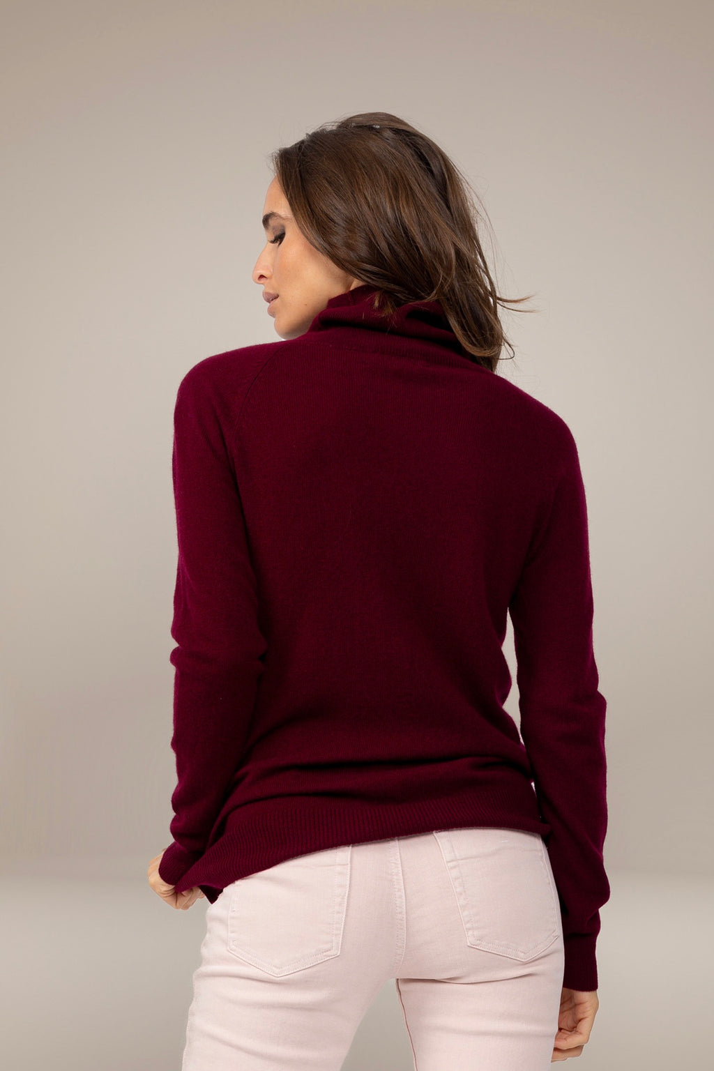 Pull Col Roulé Carrick - Bordeaux