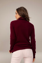 Pull Col Roulé Carrick - Bordeaux