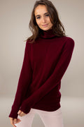 Pull Col Roulé Carrick - Bordeaux