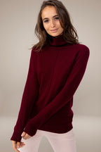 Pull Col Roulé Carrick - Bordeaux