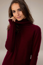 Pull Col Roulé Carrick - Bordeaux