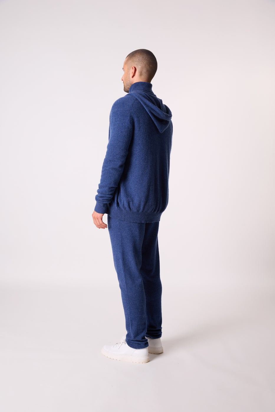 Gilet Zippé Capuche Eldo - Océan Chiné