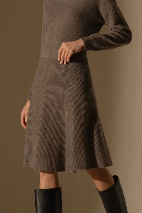 Jupe - Shaw - Taupe Chiné