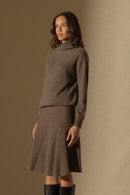 Jupe - Shaw - Taupe Chiné