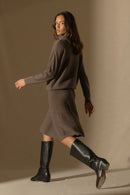 Jupe - Shaw - Taupe Chiné