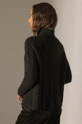 Jersey Cuello Alto 6 Hilos - Mairead - Negro